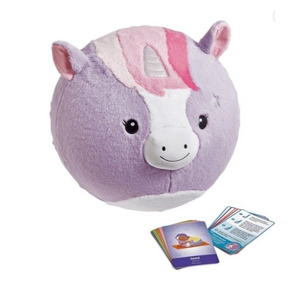 Hand2Mind Unicorn Bubbleplush Yoga Ball Buddy Yoga Ball For Kids Rhyla Unicorn